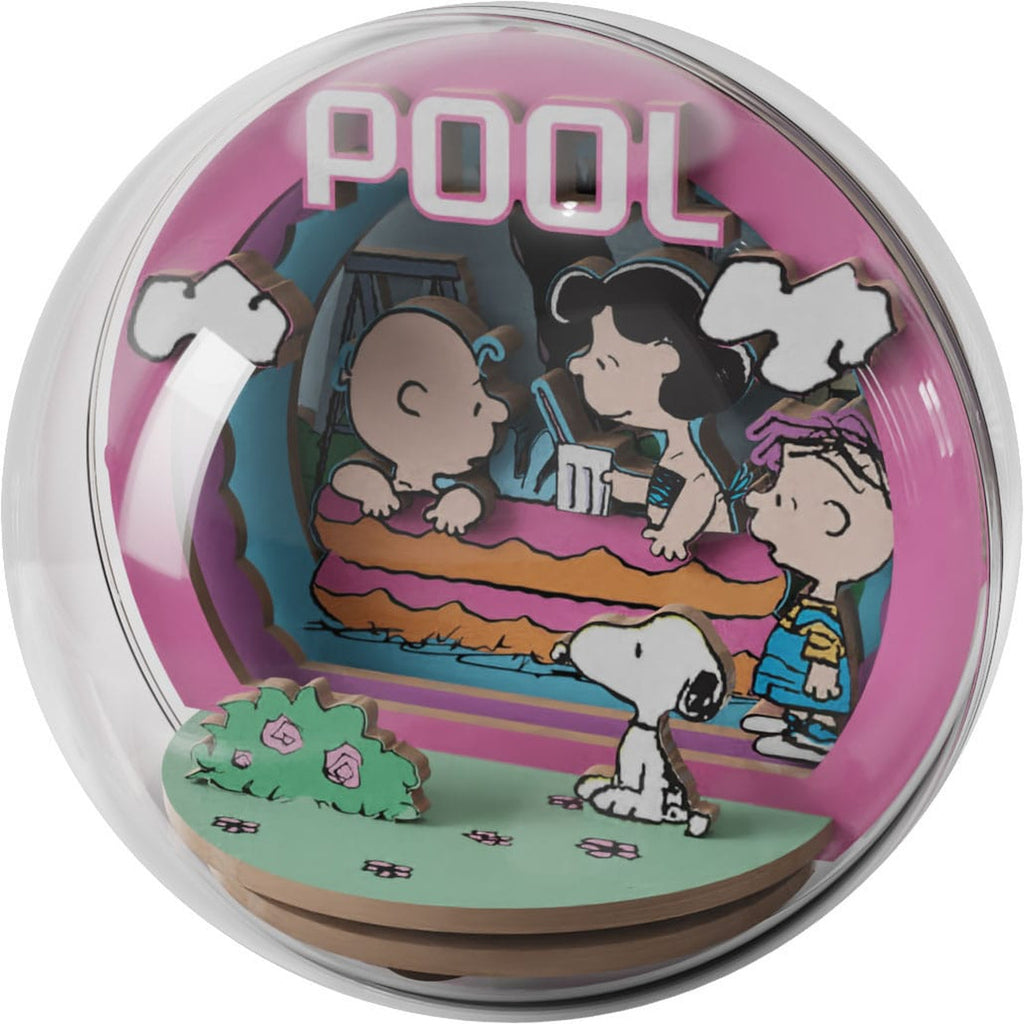 Produktbild The Peanuts Puremind Byggsats Wooden Theater Globe Cool Pool