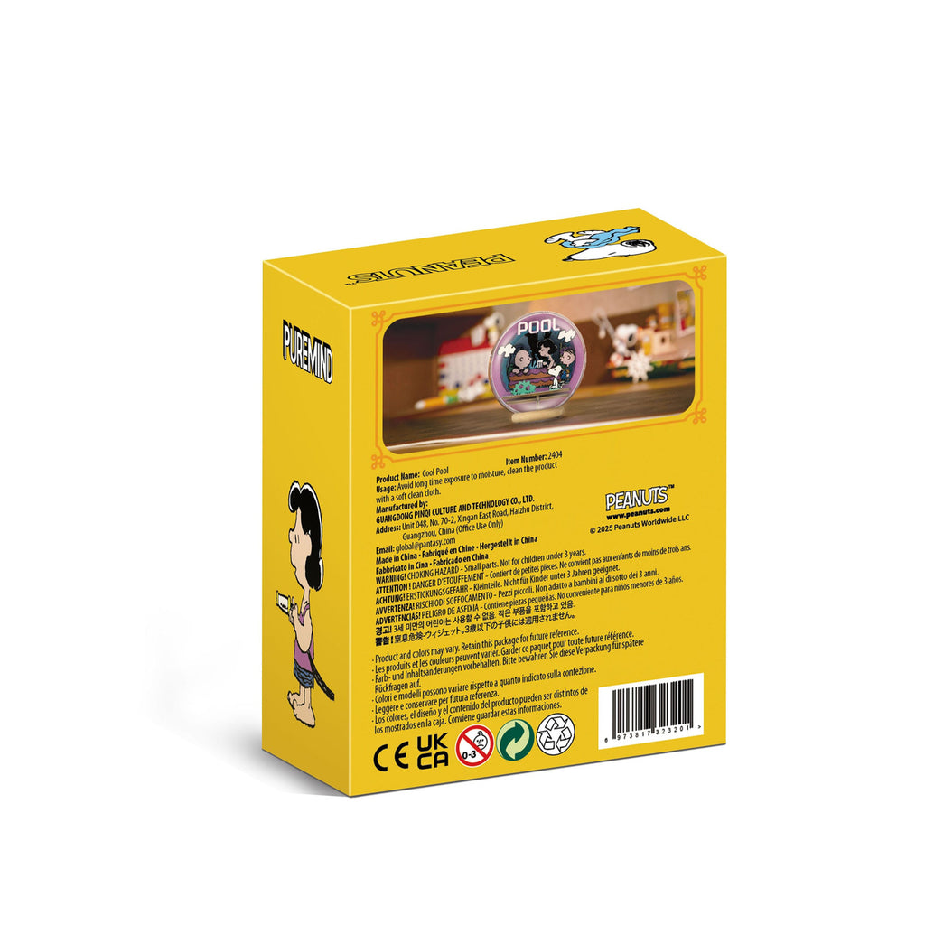 Produktbild The Peanuts Puremind Byggsats Wooden Theater Globe Cool Pool