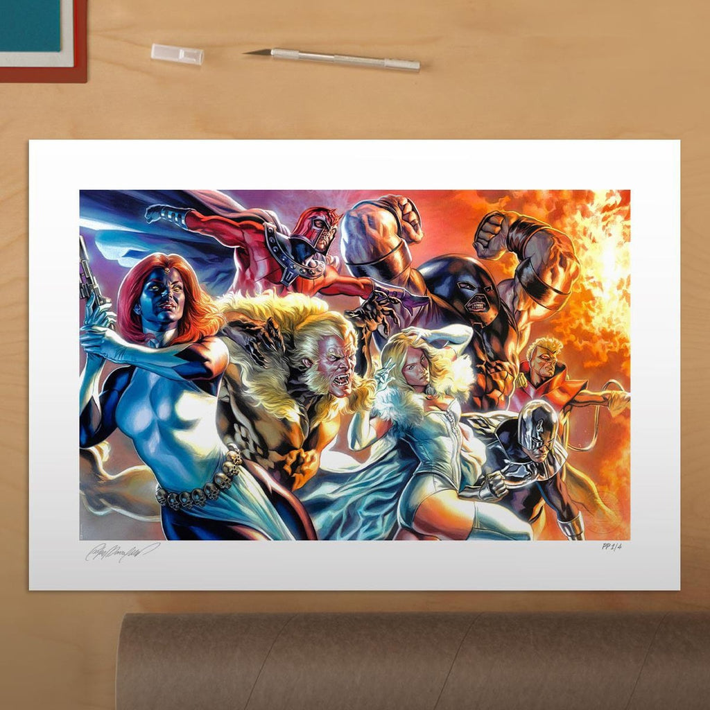 Produktbild Marvel X-Men Konsttryck The Brotherhood of Mutants av Felipe Massafera 46 x 66 cm – utan ram