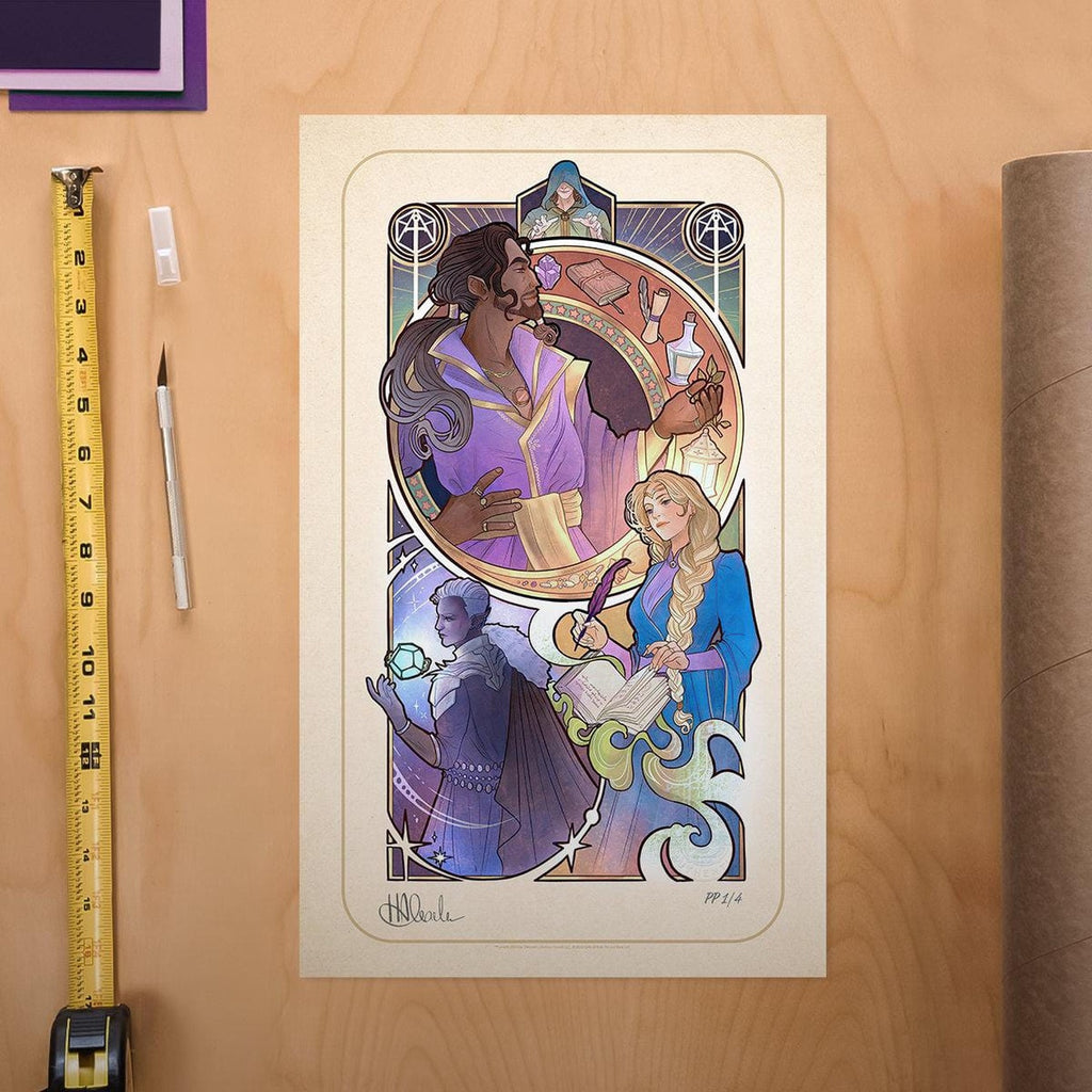 Produktbild Critical Role Konsttryck Matthew Mercer: 10th Anniversary Art Nouveau Illustrations 46 x 28 cm – utan ram