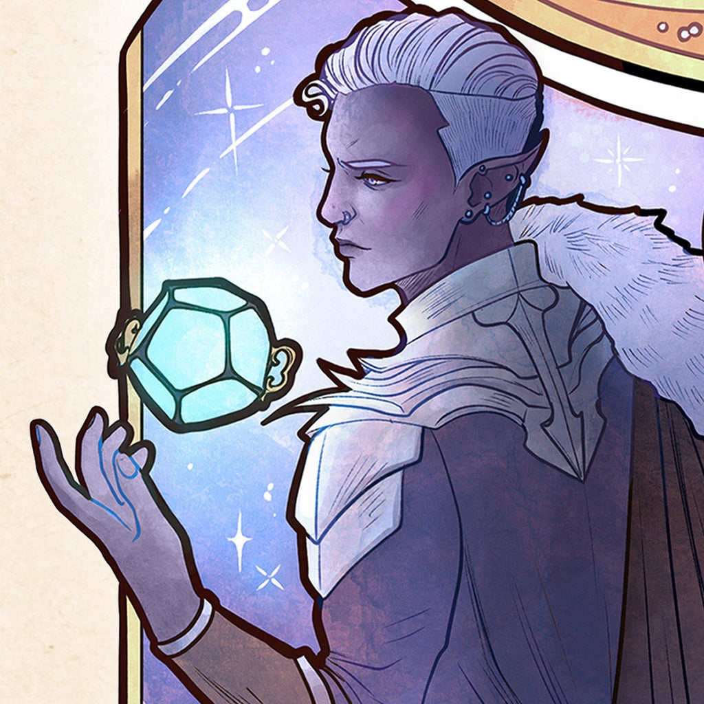 Produktbild Critical Role Konsttryck Matthew Mercer: 10th Anniversary Art Nouveau Illustrations 46 x 28 cm – utan ram