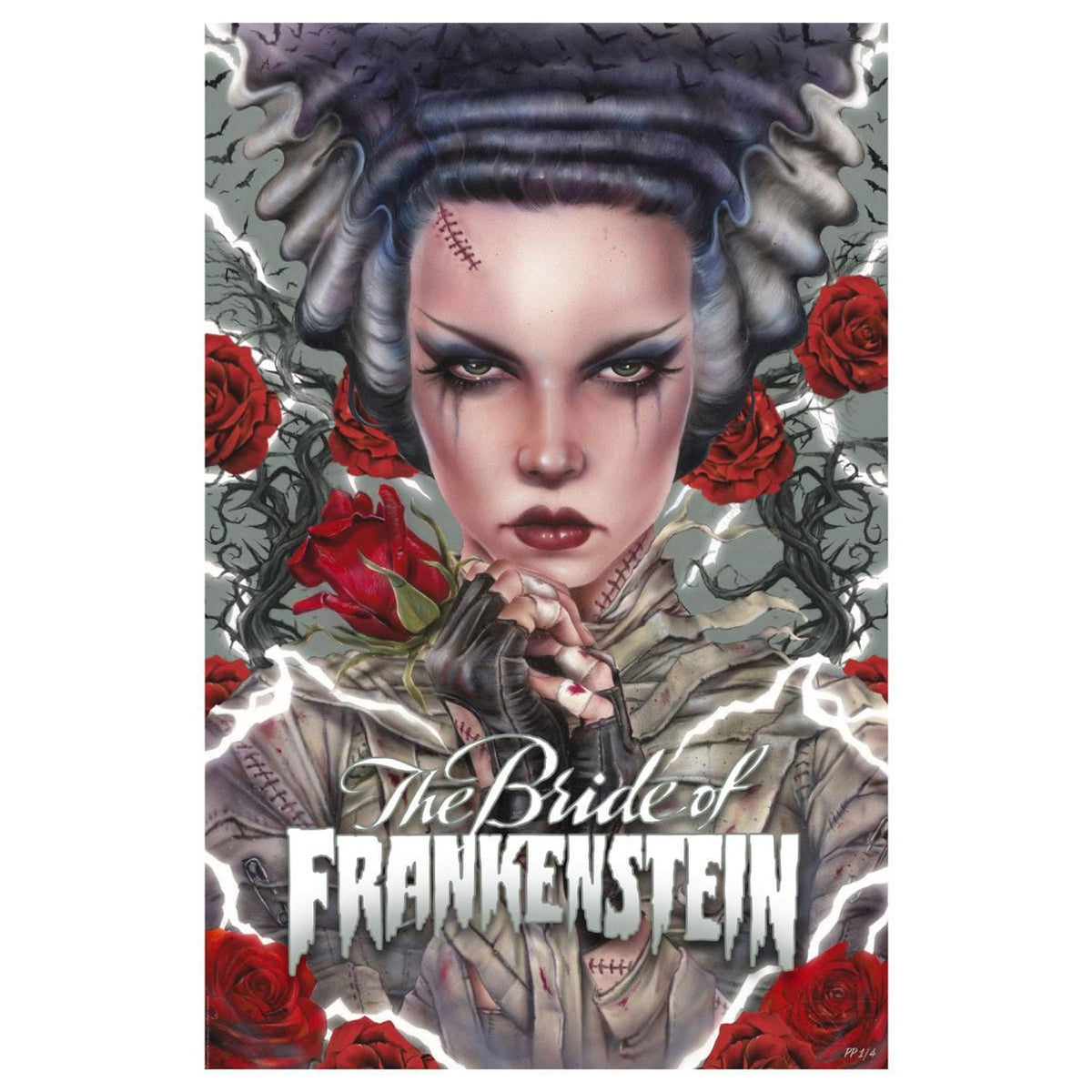 Produktbild Frankensteins brud konsttryck Bride Afterlife by Brian M. Viveros 61 x 41 cm – utan ram