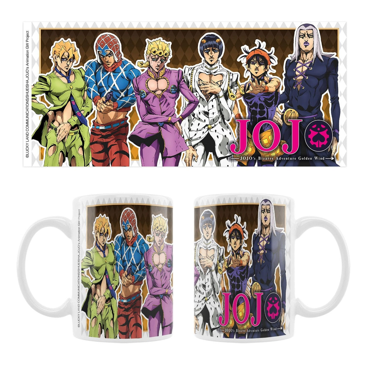 Produktbild JoJo's Bizarre Adventure Del 5: Golden Wind Keramikkopp Main Characters