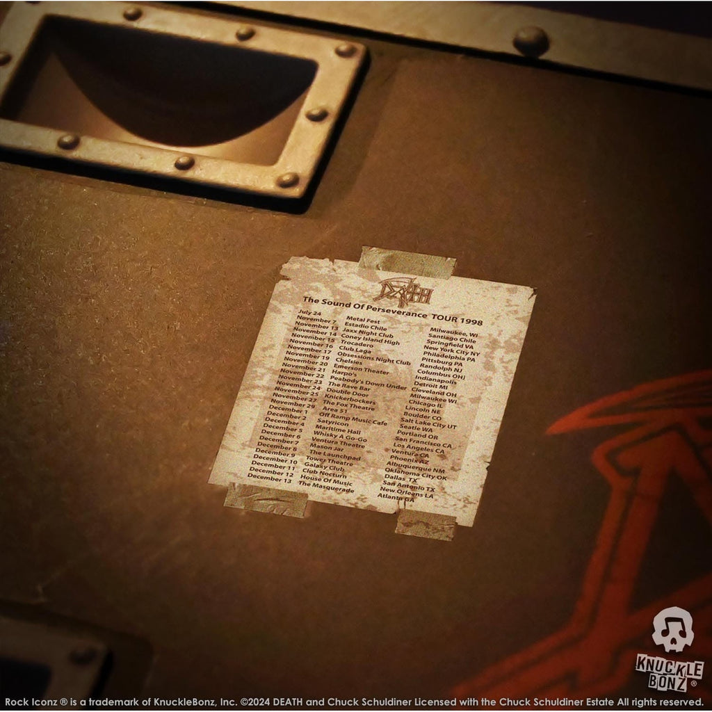 Product image Death Rock Ikonz On Tour Road Case Statue & Stage Background Set The Sound of Perseverance Tour 1998