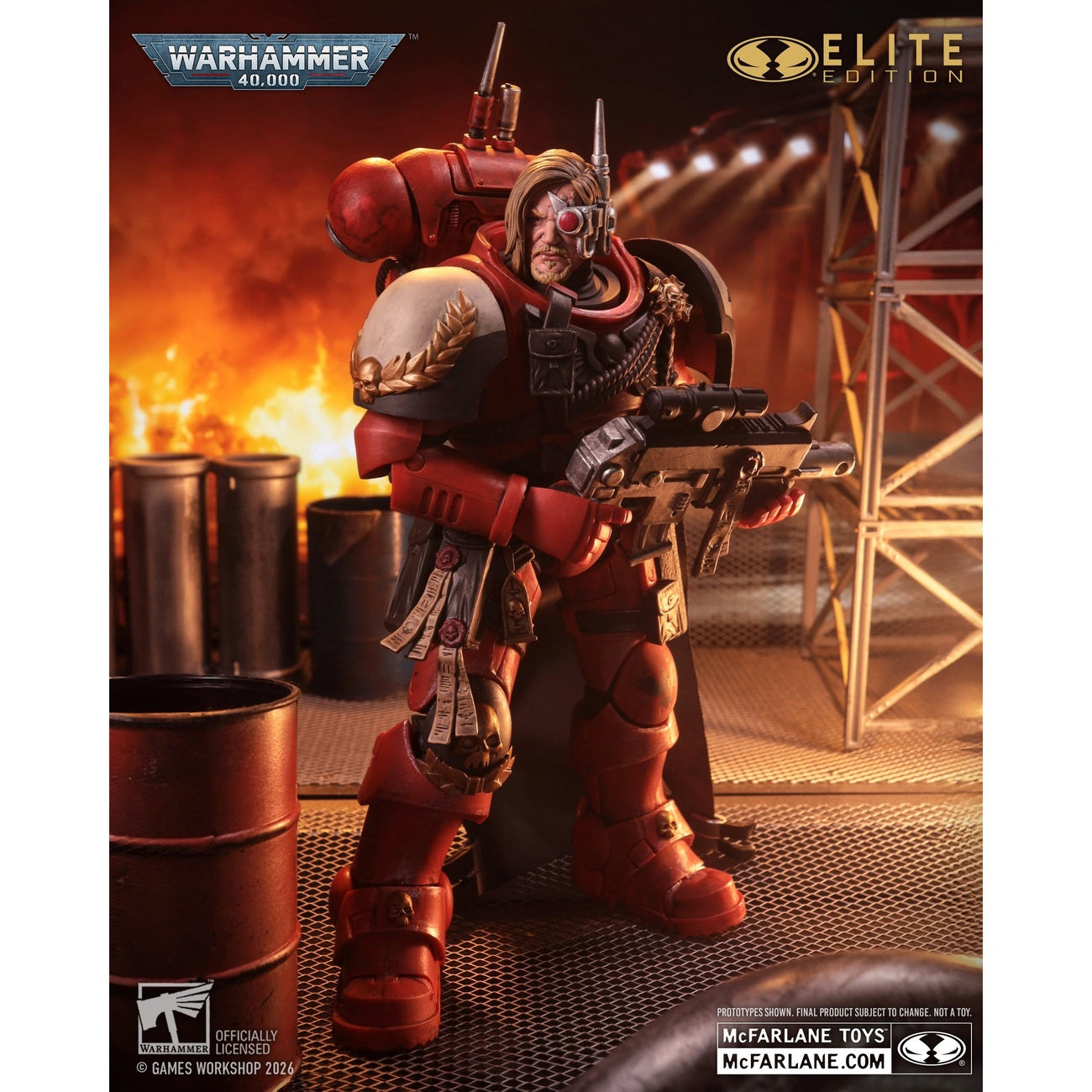 Produktbild Warhammer 40,000 Dawn of War McFarlane Elite Edition actionfigur Captain Cyrus (Dawn of War 4) 20 cm