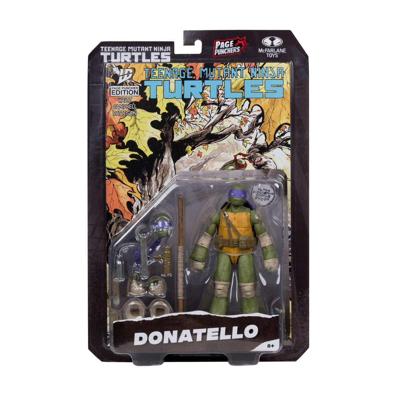 Produktbild Teenage Mutant Ninja Turtles Page Punchers actionfigur Donatello 13 cm
