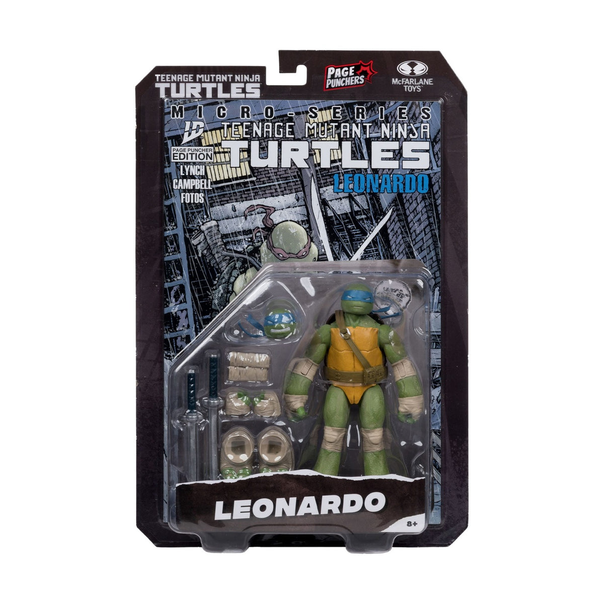 Produktbild Teenage Mutant Ninja Turtles Page Punchers actionfigur Leonardo 13 cm