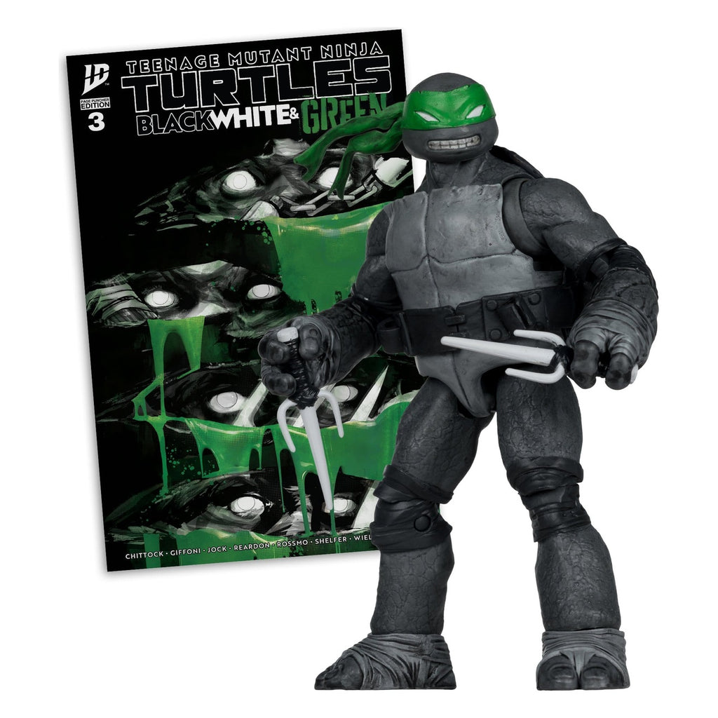 Produktbild Teenage Mutant Ninja Turtles Page Punchers actionfigur Raphael (Black White & Green) (Red Platinum Edition) 13 cm