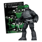 Produktbild Teenage Mutant Ninja Turtles Page Punchers actionfigur Raphael (Black White & Green) (Red Platinum Edition) 13 cm