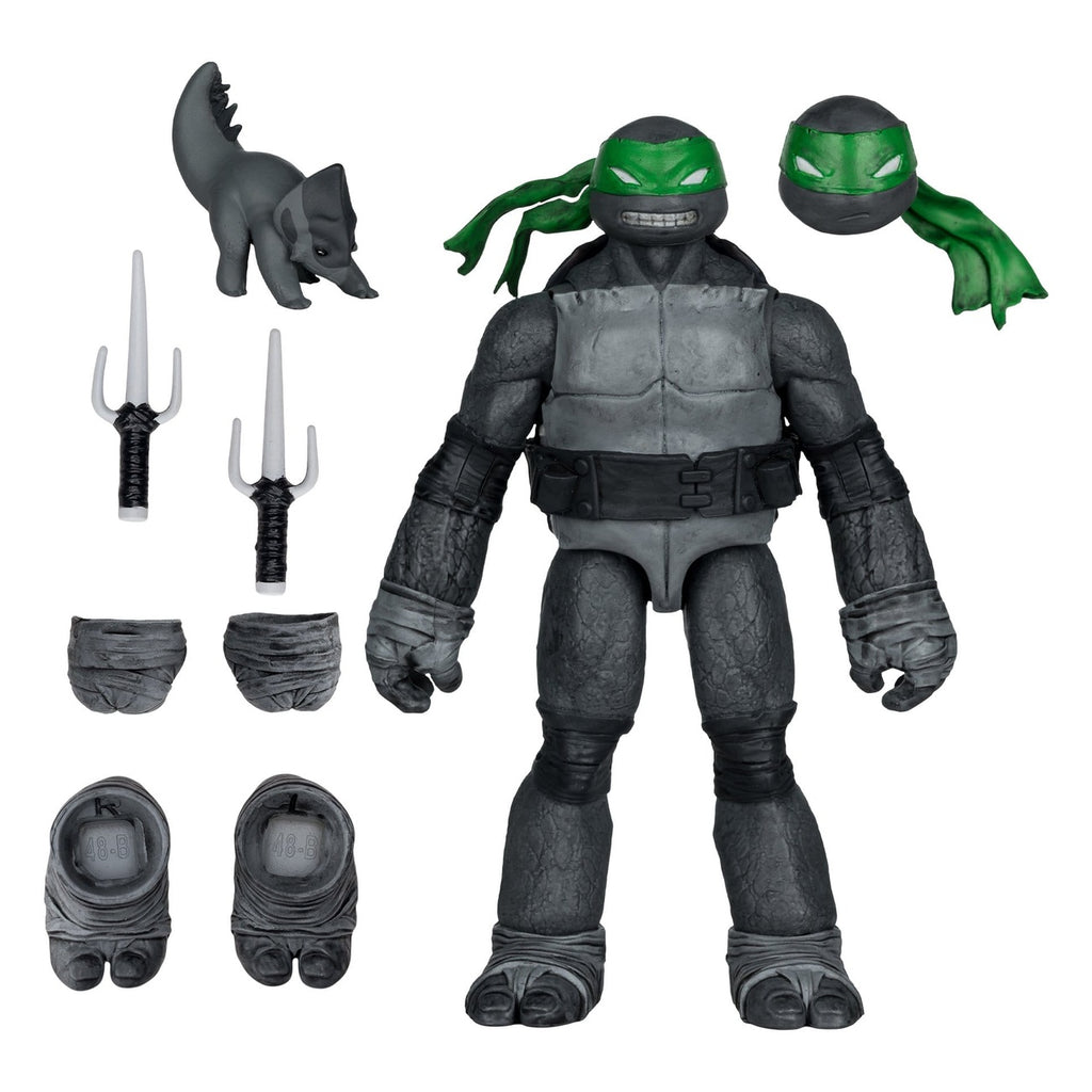 Produktbild Teenage Mutant Ninja Turtles Page Punchers actionfigur Raphael (Black White & Green) (Red Platinum Edition) 13 cm