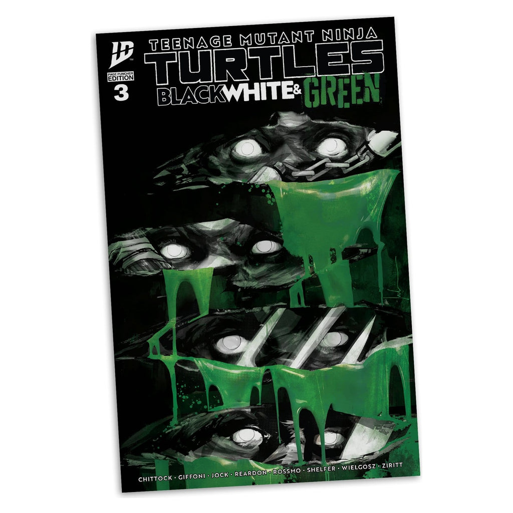 Produktbild Teenage Mutant Ninja Turtles Page Punchers actionfigur Raphael (Black White & Green) (Red Platinum Edition) 13 cm