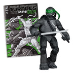 Produktbild Teenage Mutant Ninja Turtles Page Punchers actionfigur Leonardo (Black White & Green) (Red Platinum Edition) 13 cm