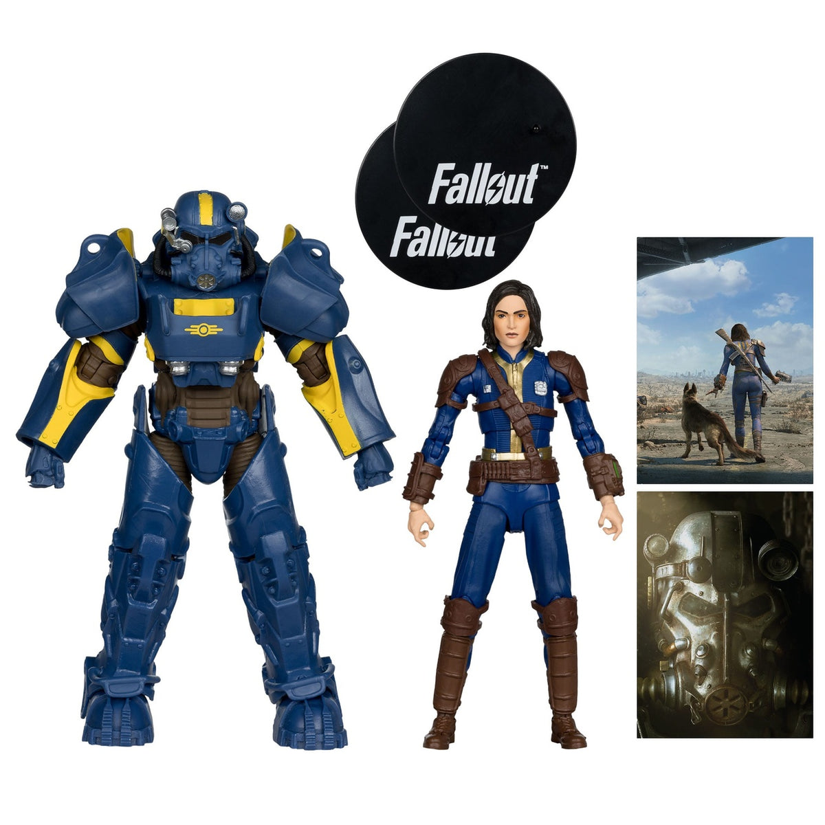 Produktbild Fallout 4 Statyer 2-pack T-60 Vault-Tec & Sole Survivor 18 cm