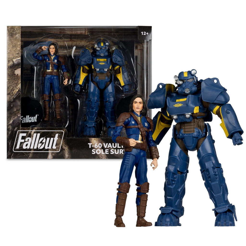 Produktbild Fallout 4 Statyer 2-pack T-60 Vault-Tec & Sole Survivor 18 cm