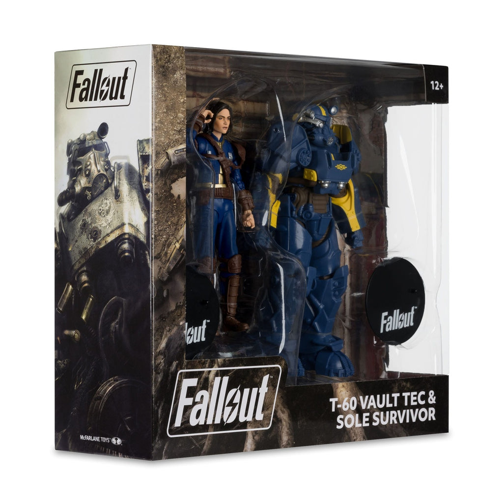 Produktbild Fallout 4 Statyer 2-pack T-60 Vault-Tec & Sole Survivor 18 cm
