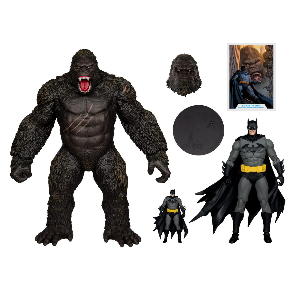 Produktbild DC Justice League Monsterverse DC Multiverse Actionfigurer 2-pack Batman & Kong 29 cm