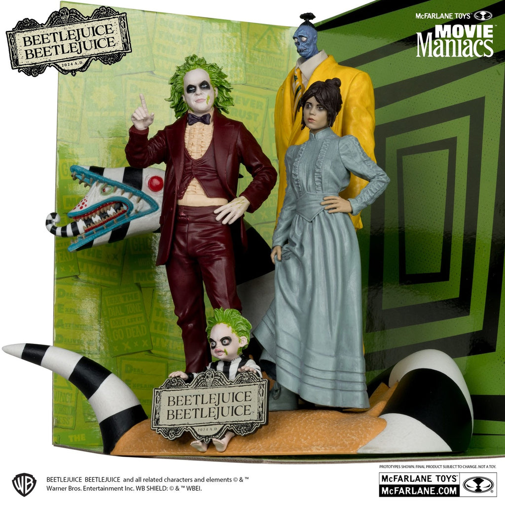 Produktbild Beetlejuice Beetlejuice Movie Maniacs PVC-statyer 4-pack 15 cm