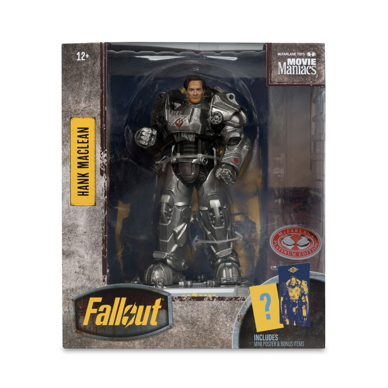 Produktbild Fallout Movie Maniacs actionfigur Hank Maclean (Säsong 2) (Red Platinum Edition) 17 cm