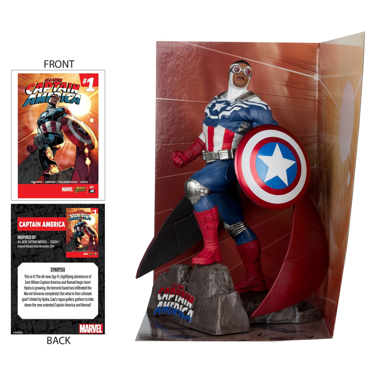 Produktbild Marvel Collection PVC-staty 1/10 Captain America (All-New Captain America #1) 17 cm