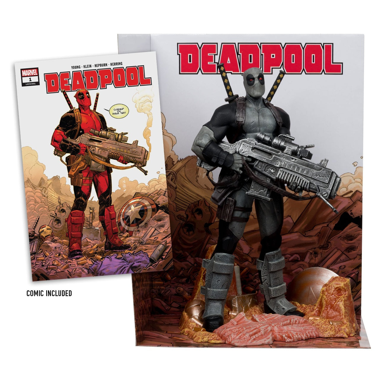 Produktbild Marvel Collection PVC-staty 1/6 Deadpool (Deadpool nr 1) (Grey Suit Chase) 27 cm