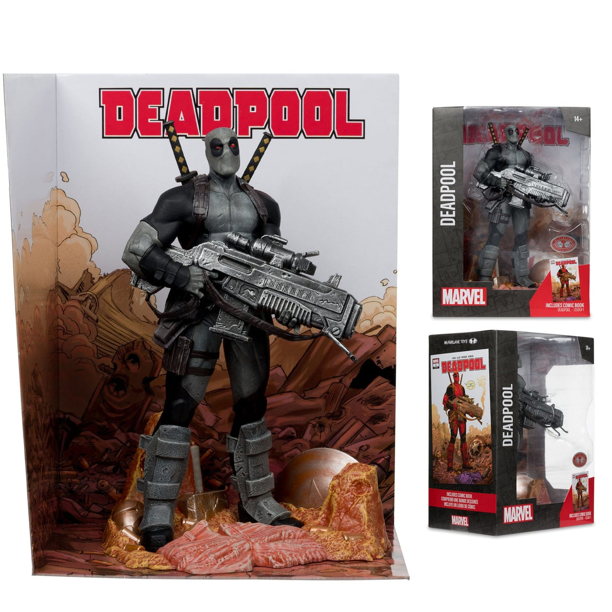 Produktbild Marvel Collection PVC-staty 1/6 Deadpool (Deadpool nr 1) (Grey Suit Chase) 27 cm