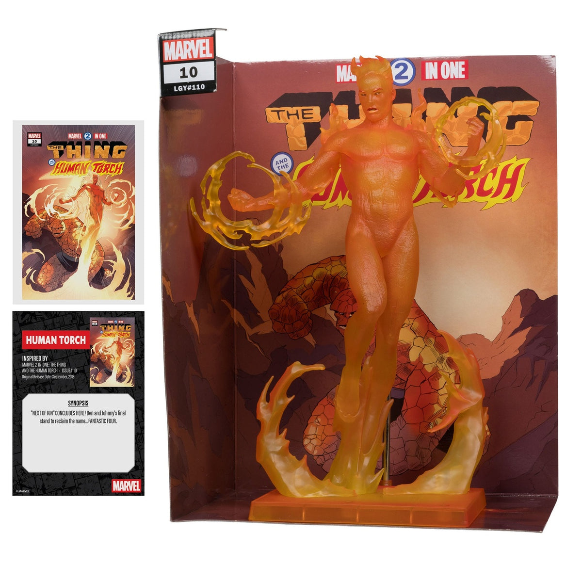 Produktbild Marvel Collection PVC-staty 1/6 Human Torch (Marvel 2 in 1 nr 10) 29 cm