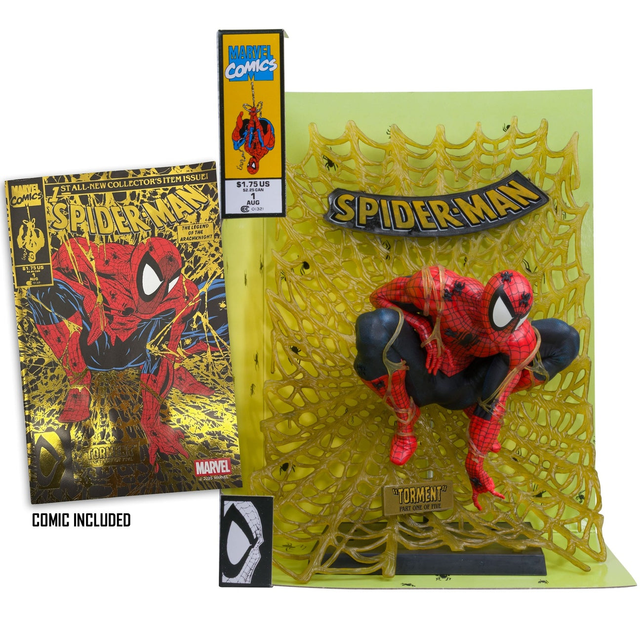 Produktbild Marvel Collection PVC-staty 1/6 Spider-Man (Spider-Man #1) (Gold Edition) (Gold Label) 15 cm