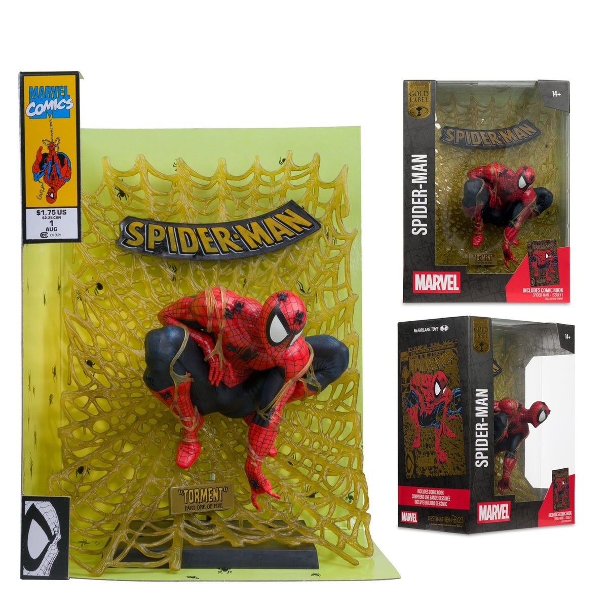 Produktbild Marvel Collection PVC-staty 1/6 Spider-Man (Spider-Man #1) (Gold Edition) (Gold Label) 15 cm