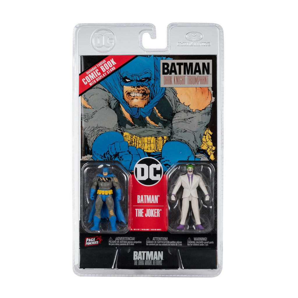 Produktbild DC Direct Page Punchers 2-pack actionfigurer Batman & The Joker (Batman: The Dark Knight Returns) 8 cm
