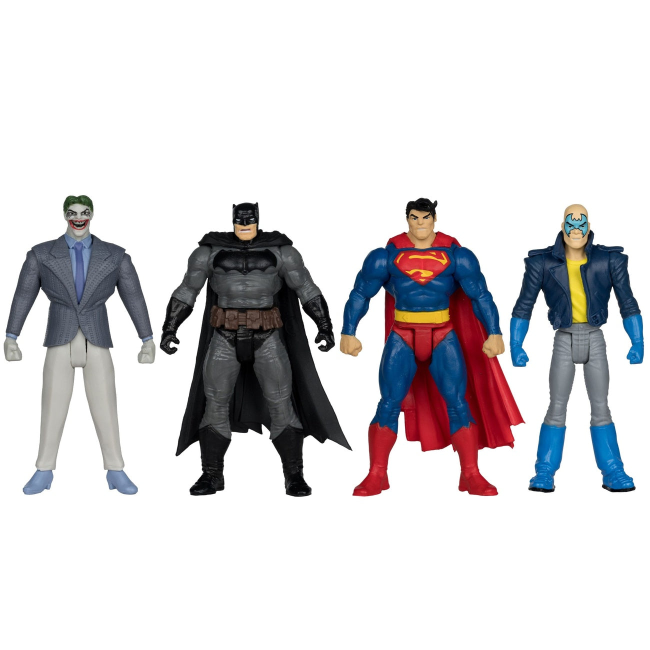 Produktbild DC Direct Page Punchers Actionfigurer 4-pack Batman & Son of Batman & Superman & Joker 7 cm