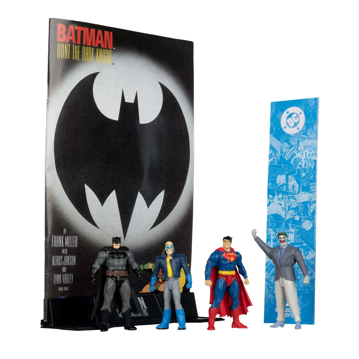 Produktbild DC Direct Page Punchers Actionfigurer 4-pack Batman & Son of Batman & Superman & Joker 7 cm