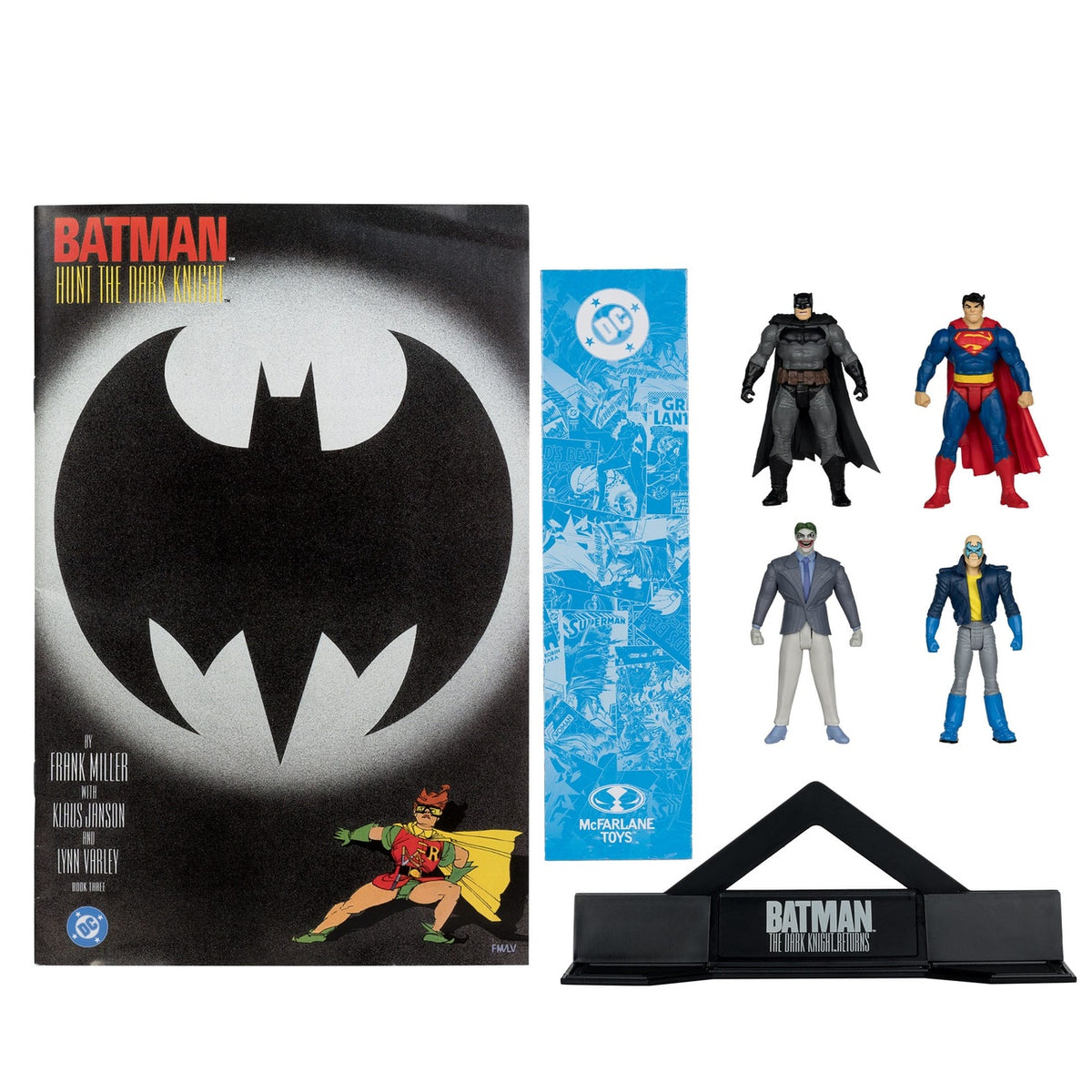 Produktbild DC Direct Page Punchers Actionfigurer 4-pack Batman & Son of Batman & Superman & Joker 7 cm