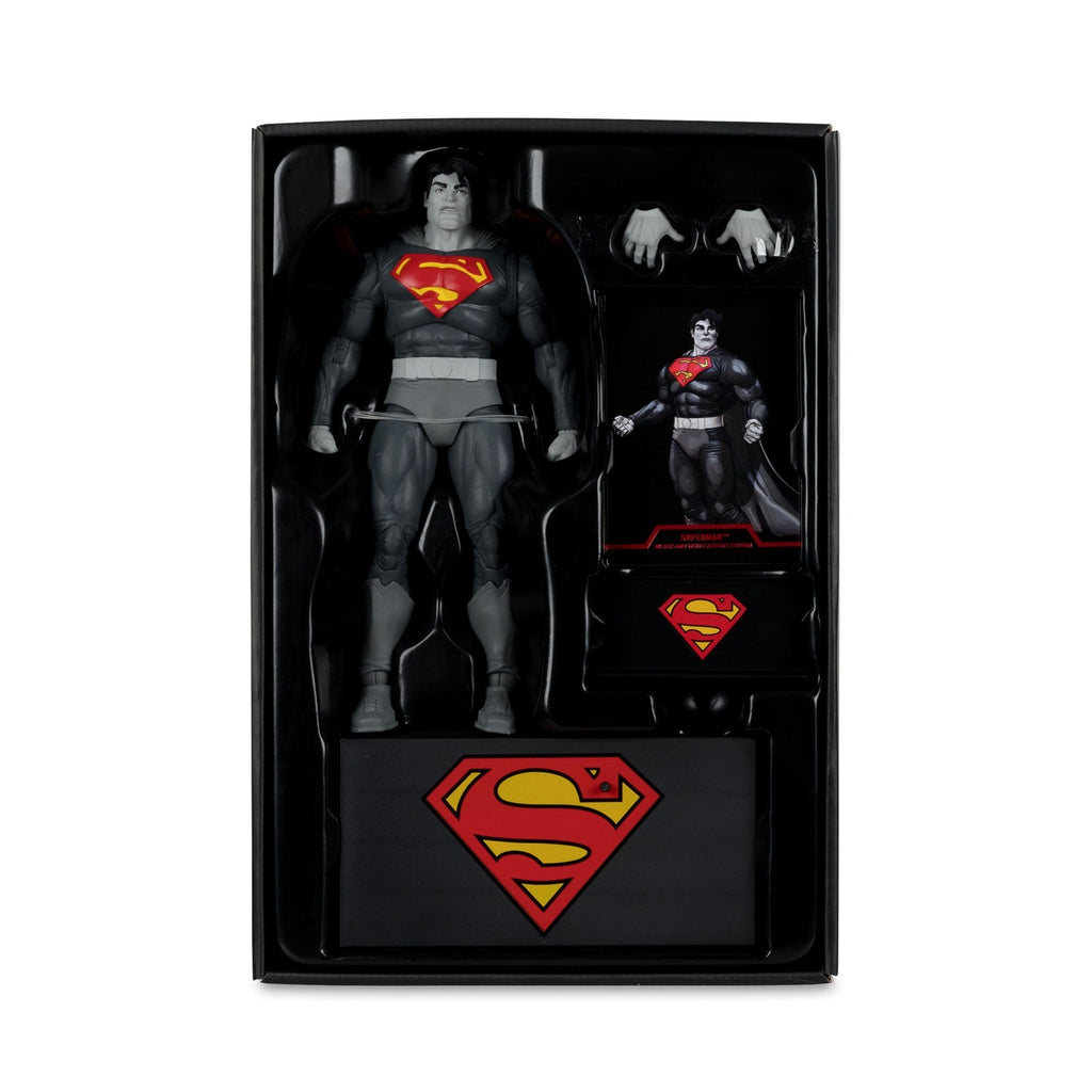 Produktbild DC Multiverse Actionfigur Superman (The Dark Knight Returns) (Black & White Accent Edition) (Gold Label) 18 cm