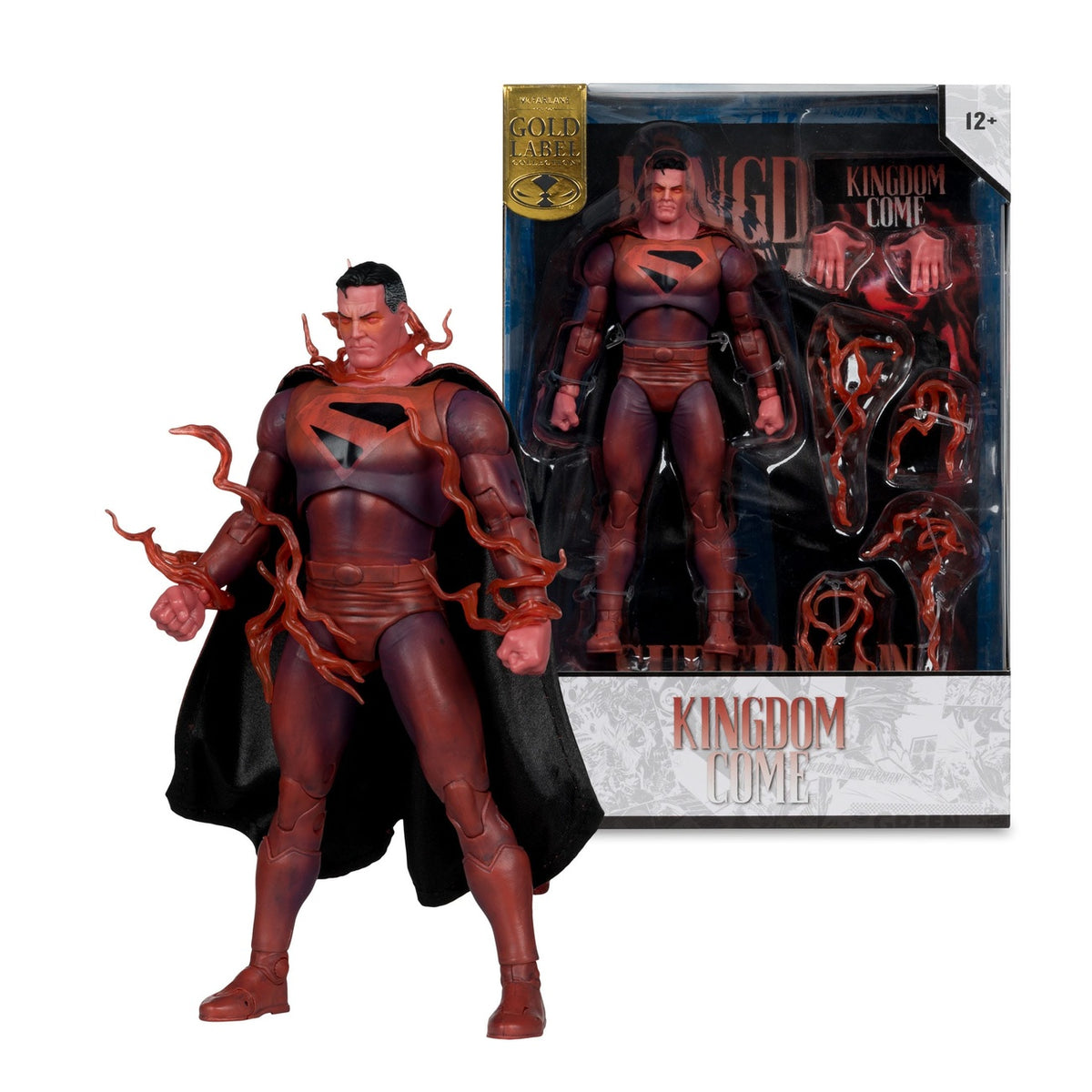 Produktbild DC Multiverse McFarlane Cover Recreations actionfigur Superman (Kingdom Come) (Gold Label) 18 cm