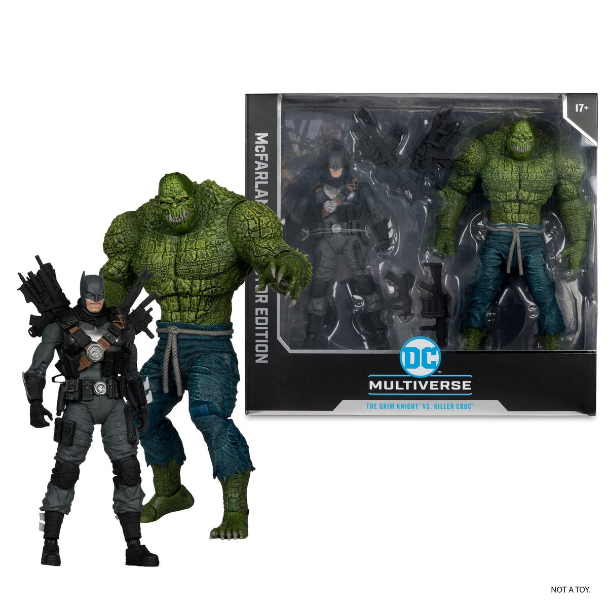 Produktbild DC Multiverse McFarlane Collector Edition actionfigurer 2-pack #03 Batman vs. Killer Croc 18 cm