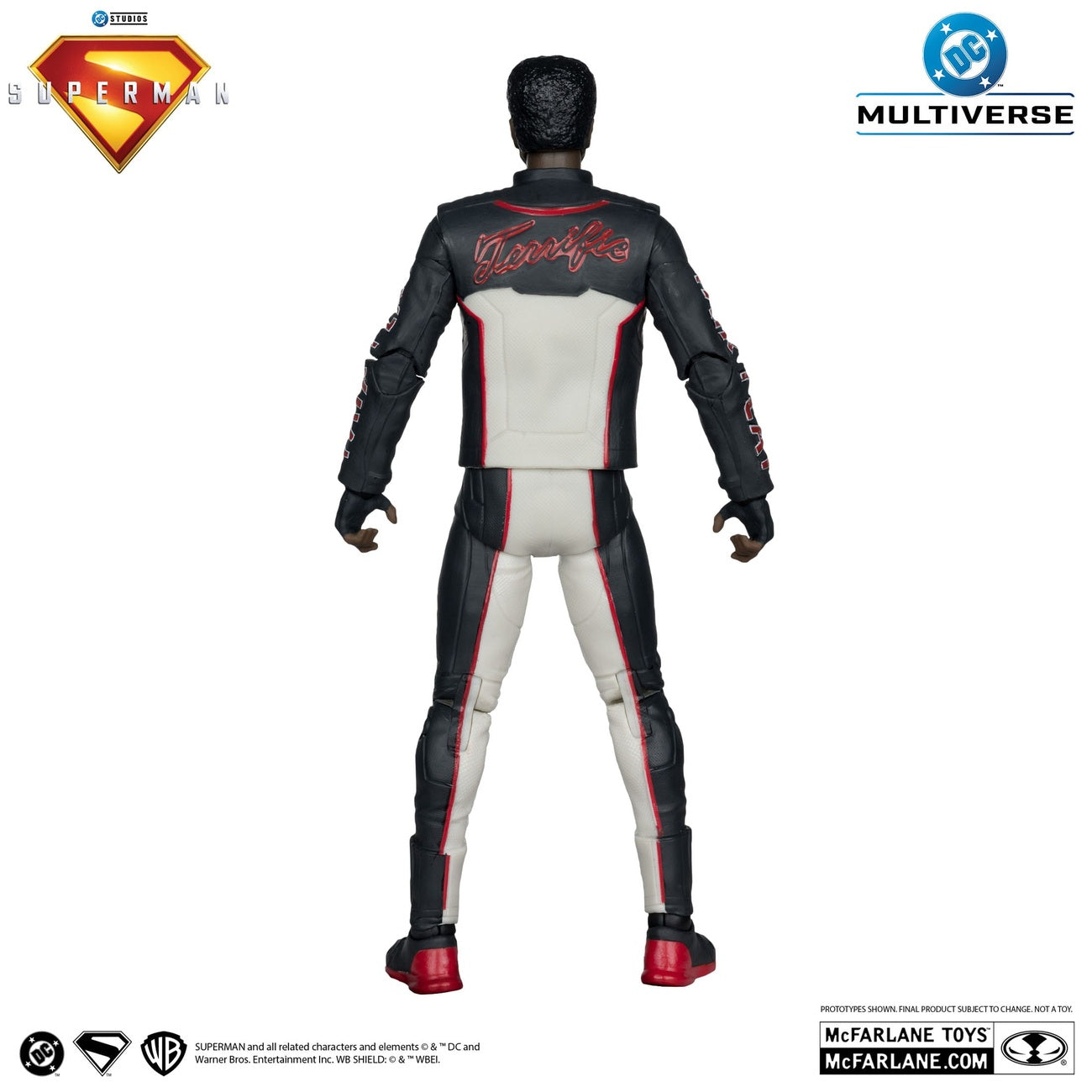 Produktbild Superman (2025) DC Multiverse Deluxe Theatrical Edition actionfigur Mr. Terrific (Red Platinum Edition) 18 cm
