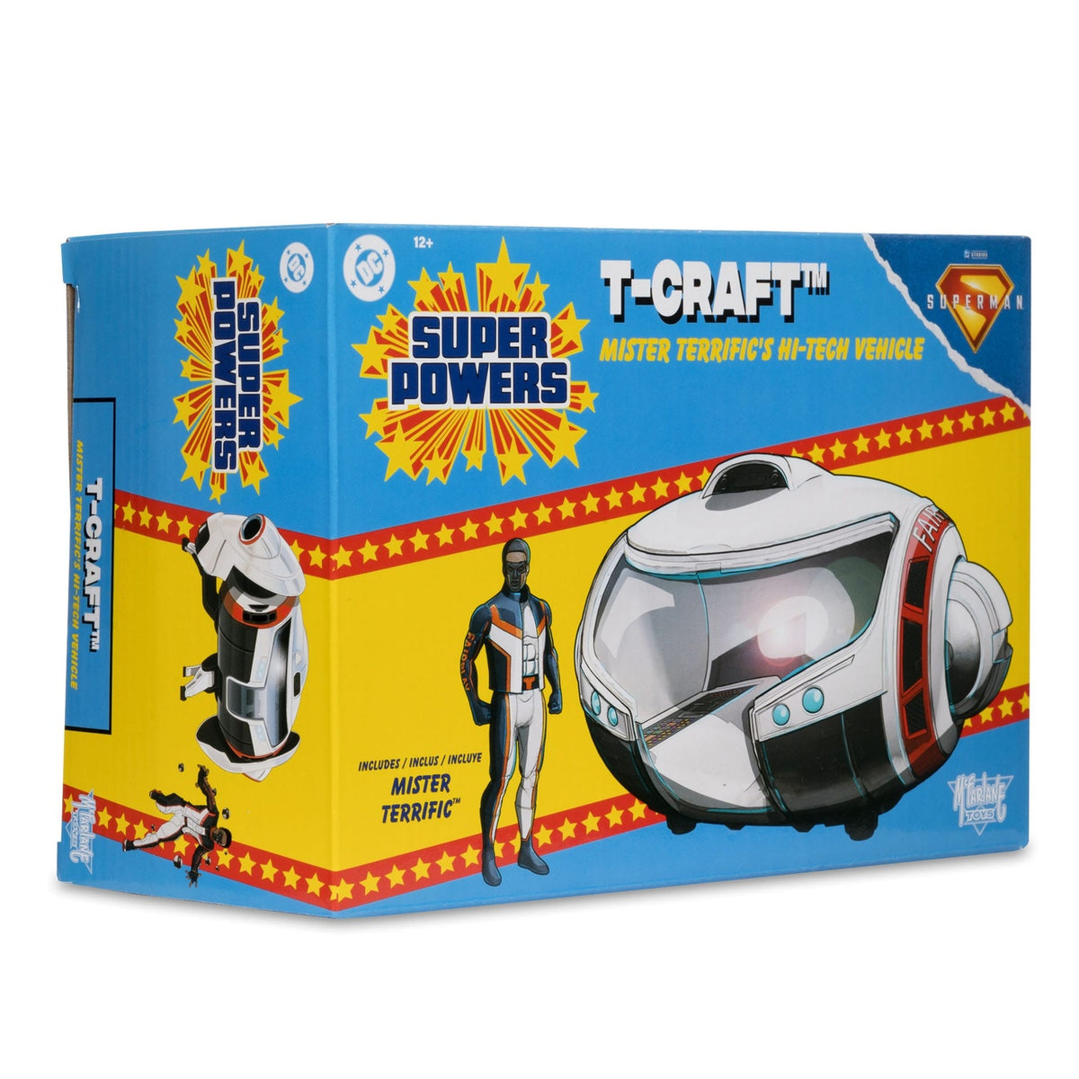 Produktbild Superman (2025) DC Direct Super Powers actionfigur med fordon Mr. Terrific & T-Craft