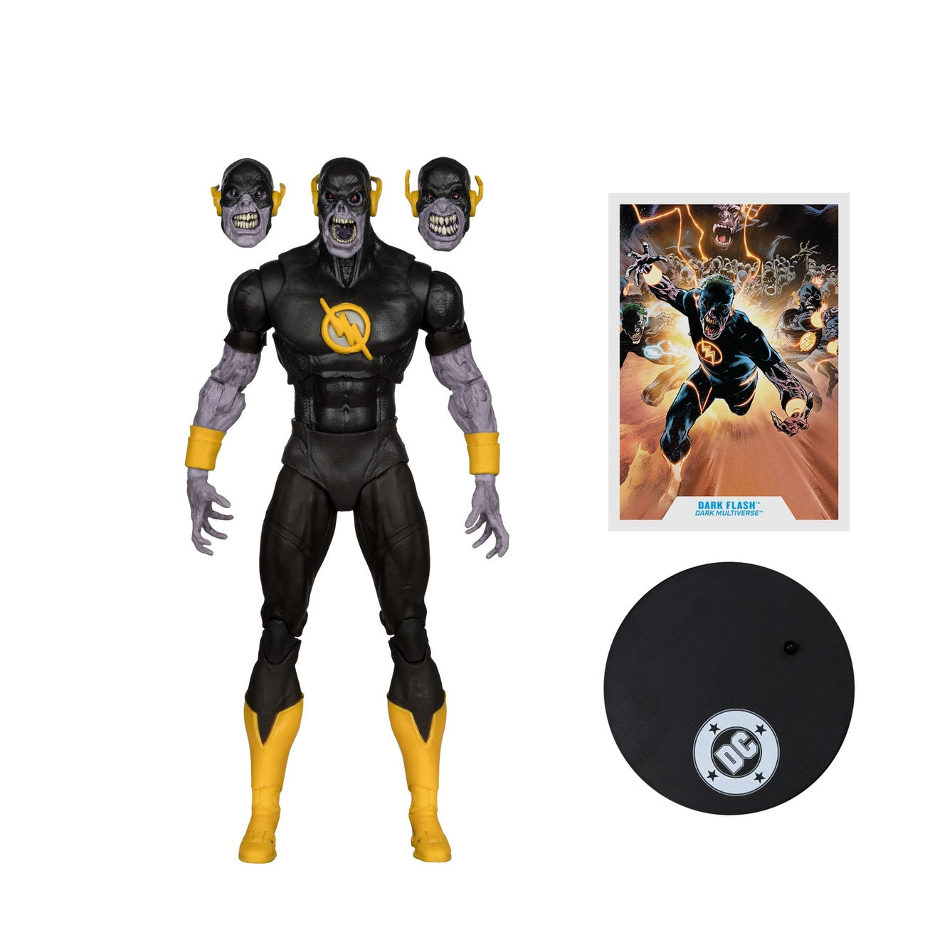 Produktbild DC Comics DC Multiverse actionfigur Dark Flash (Dark Multiverse) (Red Platinum Edition) 18 cm