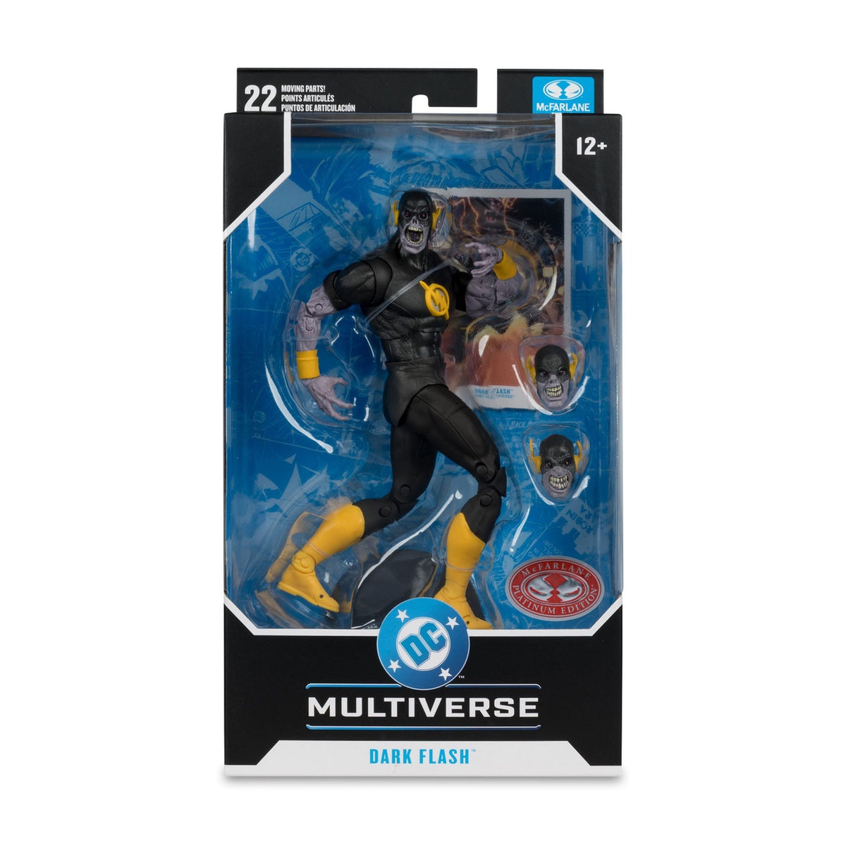 Produktbild DC Comics DC Multiverse actionfigur Dark Flash (Dark Multiverse) (Red Platinum Edition) 18 cm
