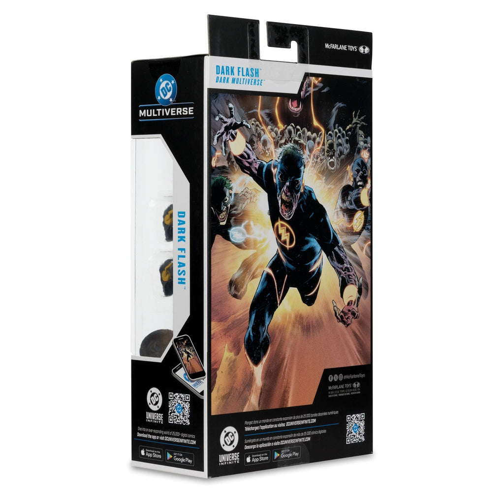 Produktbild DC Comics DC Multiverse actionfigur Dark Flash (Dark Multiverse) (Red Platinum Edition) 18 cm