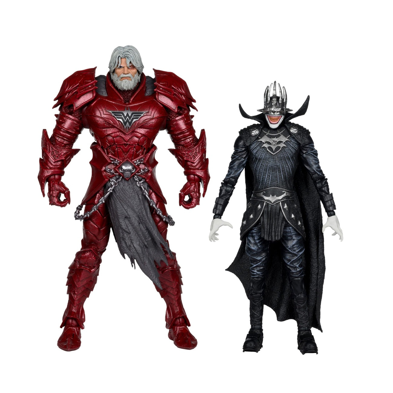Produktbild DC Multiverse McFarlane Collector Edition Actionfigurer 2-pack nr 04 Batman Who Laughs (Knight Armor) & Merciless (Dark)