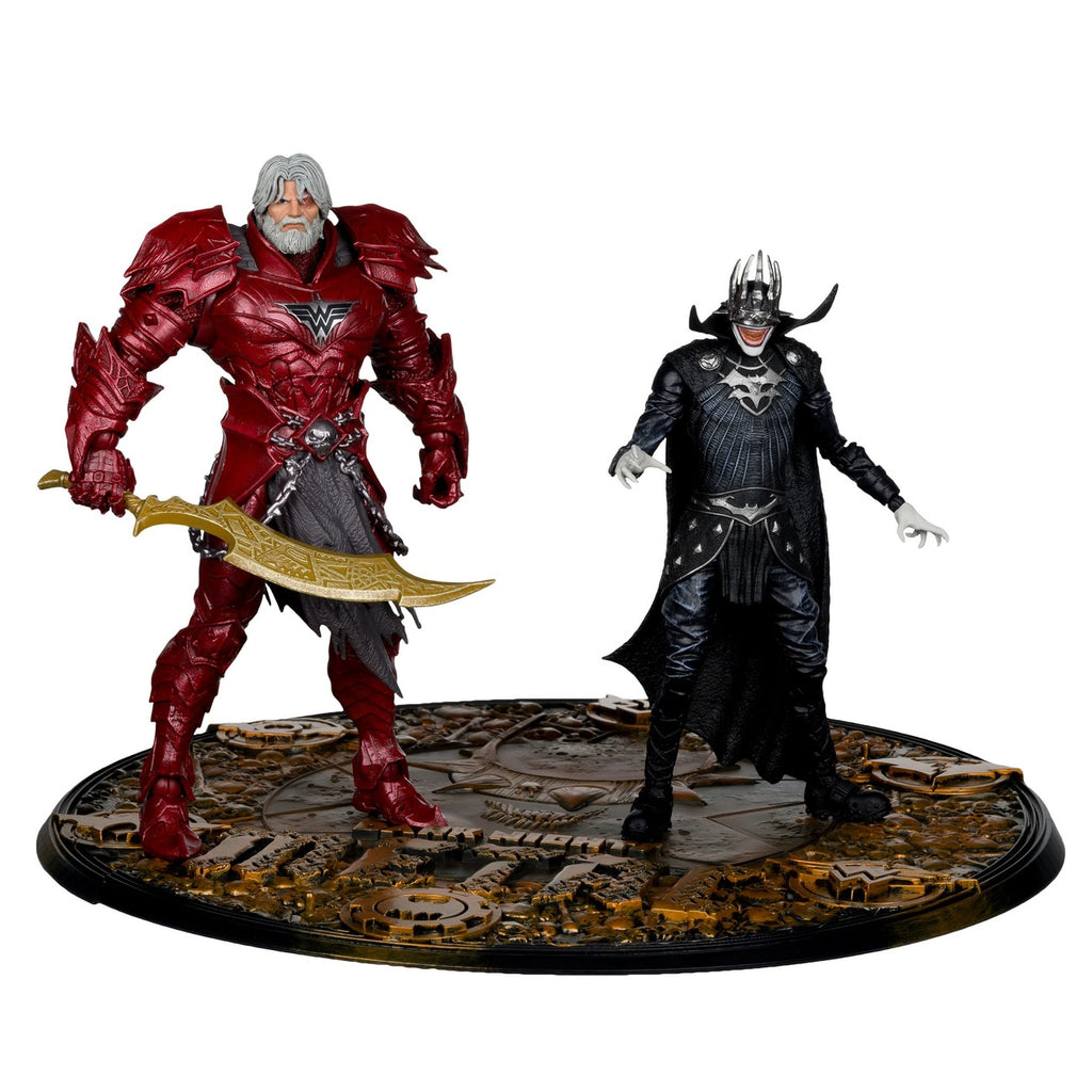 Produktbild DC Multiverse McFarlane Collector Edition Actionfigurer 2-pack nr 04 Batman Who Laughs (Knight Armor) & Merciless (Dark)