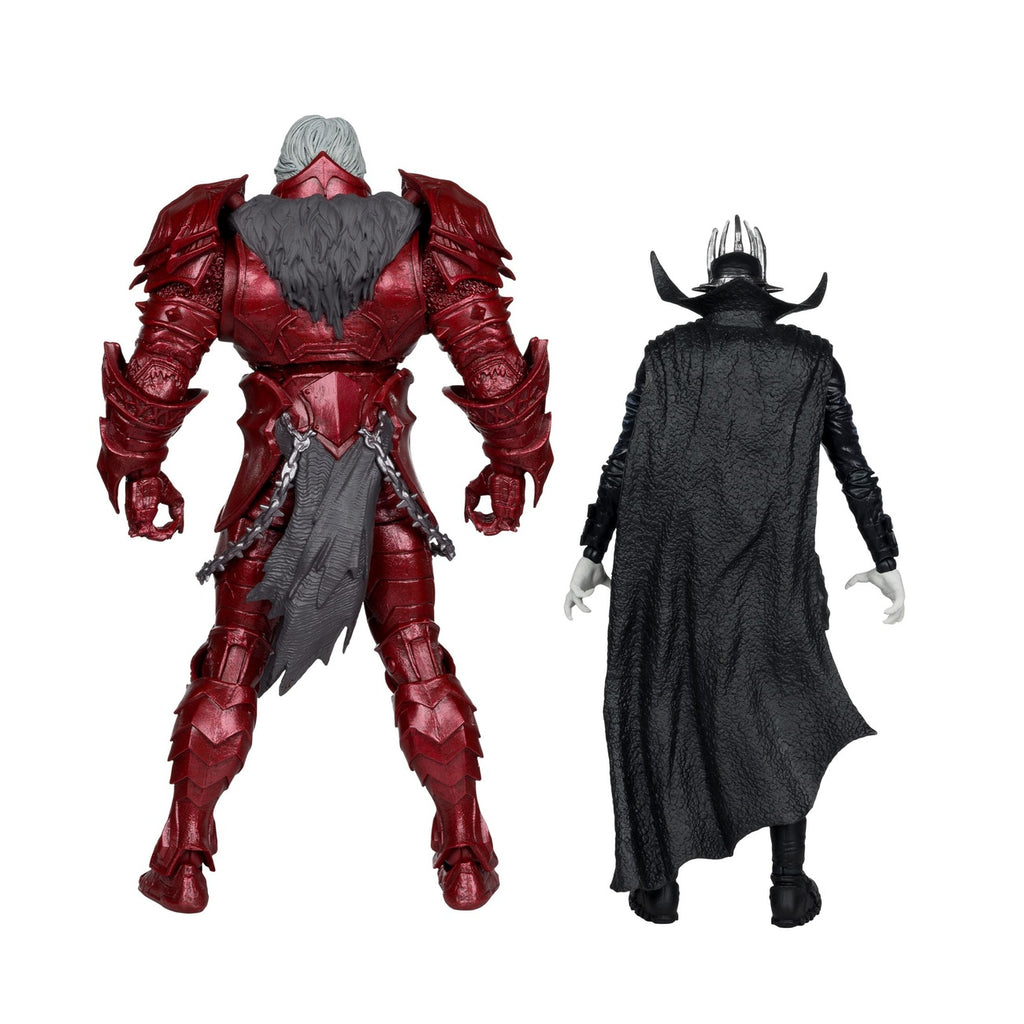 Produktbild DC Multiverse McFarlane Collector Edition Actionfigurer 2-pack nr 04 Batman Who Laughs (Knight Armor) & Merciless (Dark)