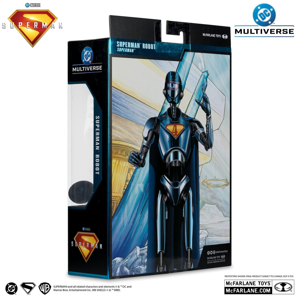 Produktbild Superman (2025) DC Multiverse deluxe actionfigur Superman Robot (Red Platinum Edition) 18 cm