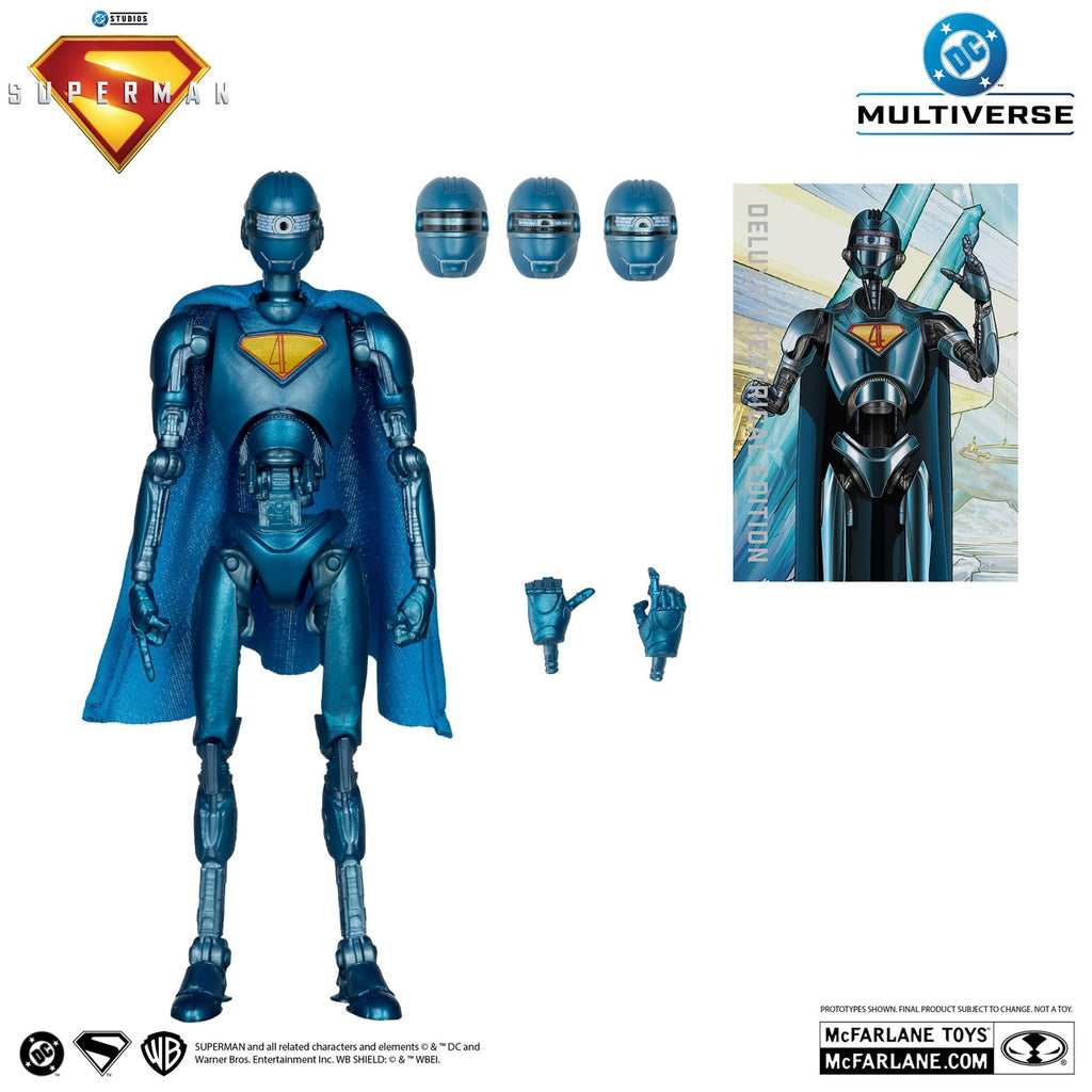 Produktbild Superman (2025) DC Multiverse deluxe actionfigur Superman Robot (Red Platinum Edition) 18 cm