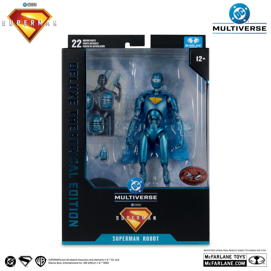 Produktbild Superman (2025) DC Multiverse deluxe actionfigur Superman Robot (Red Platinum Edition) 18 cm