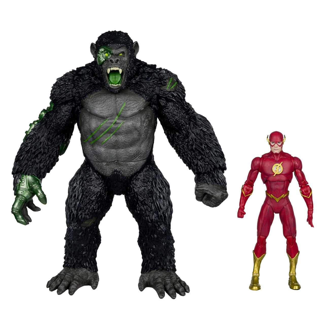 Produktbild DC Multiverse actionfigurer 2-pack Flash vs. Titano 18 cm