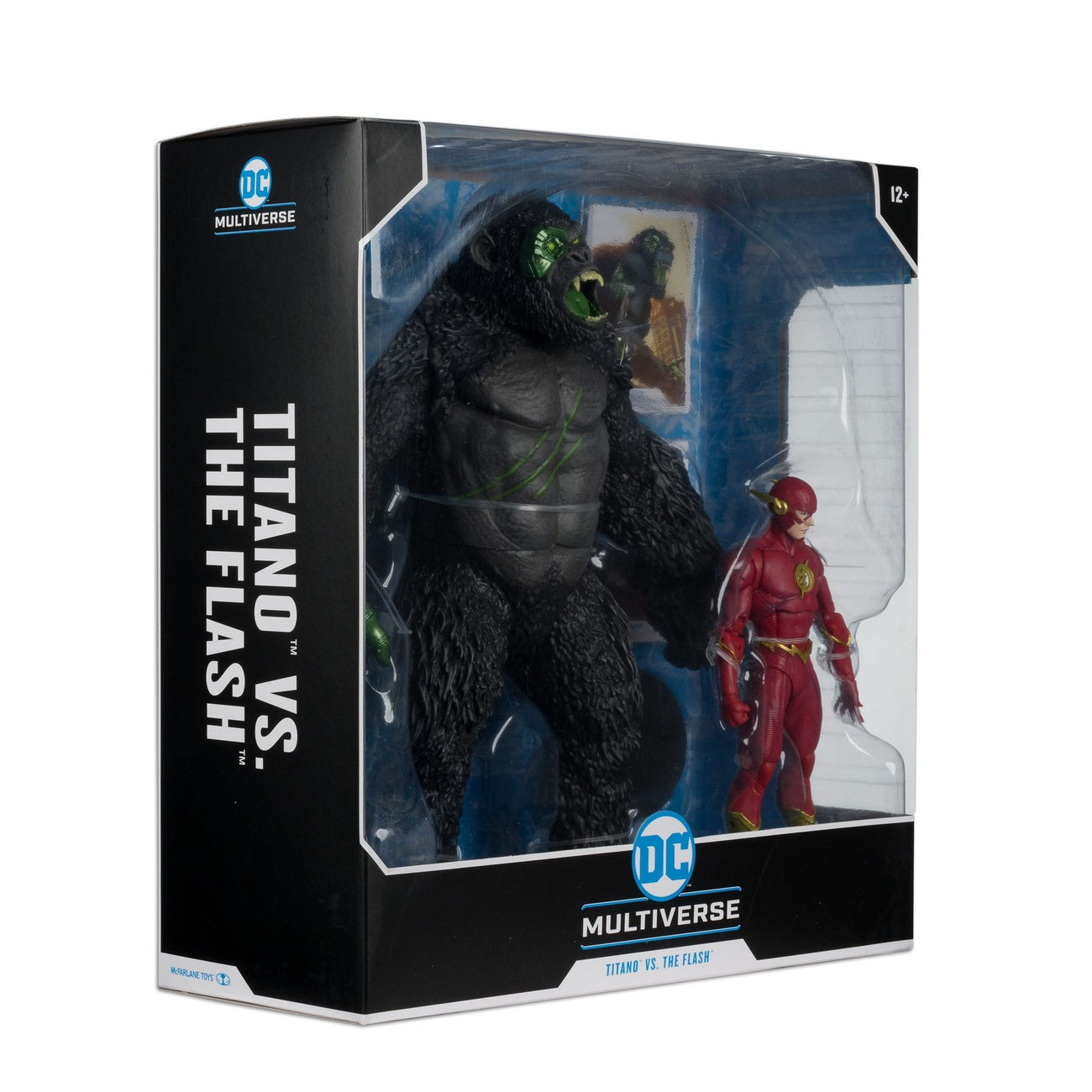 Produktbild DC Multiverse actionfigurer 2-pack Flash vs. Titano 18 cm