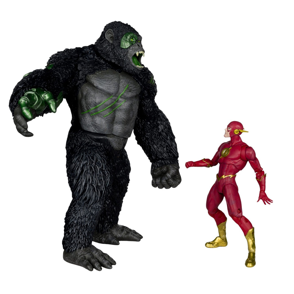 Produktbild DC Multiverse actionfigurer 2-pack Flash vs. Titano 18 cm