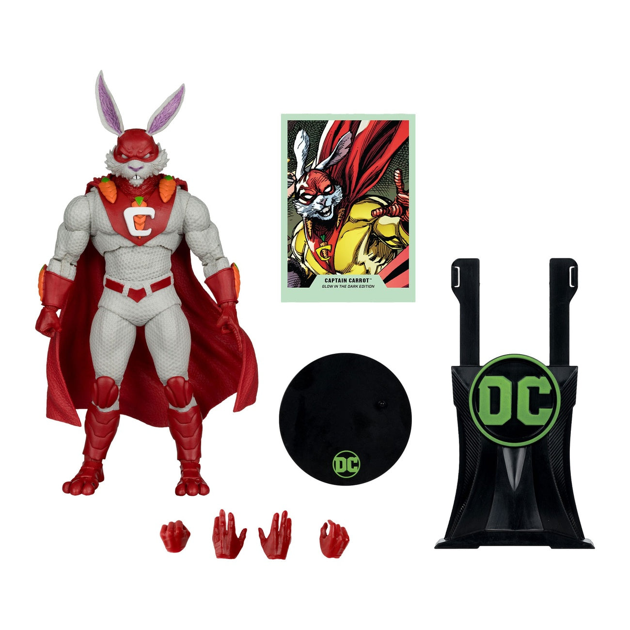 Produktbild DC Multiverse Actionfigur Captain Carrot (Justice League Incarnate) Glow in the Dark Edition (Gold Label) 18 cm